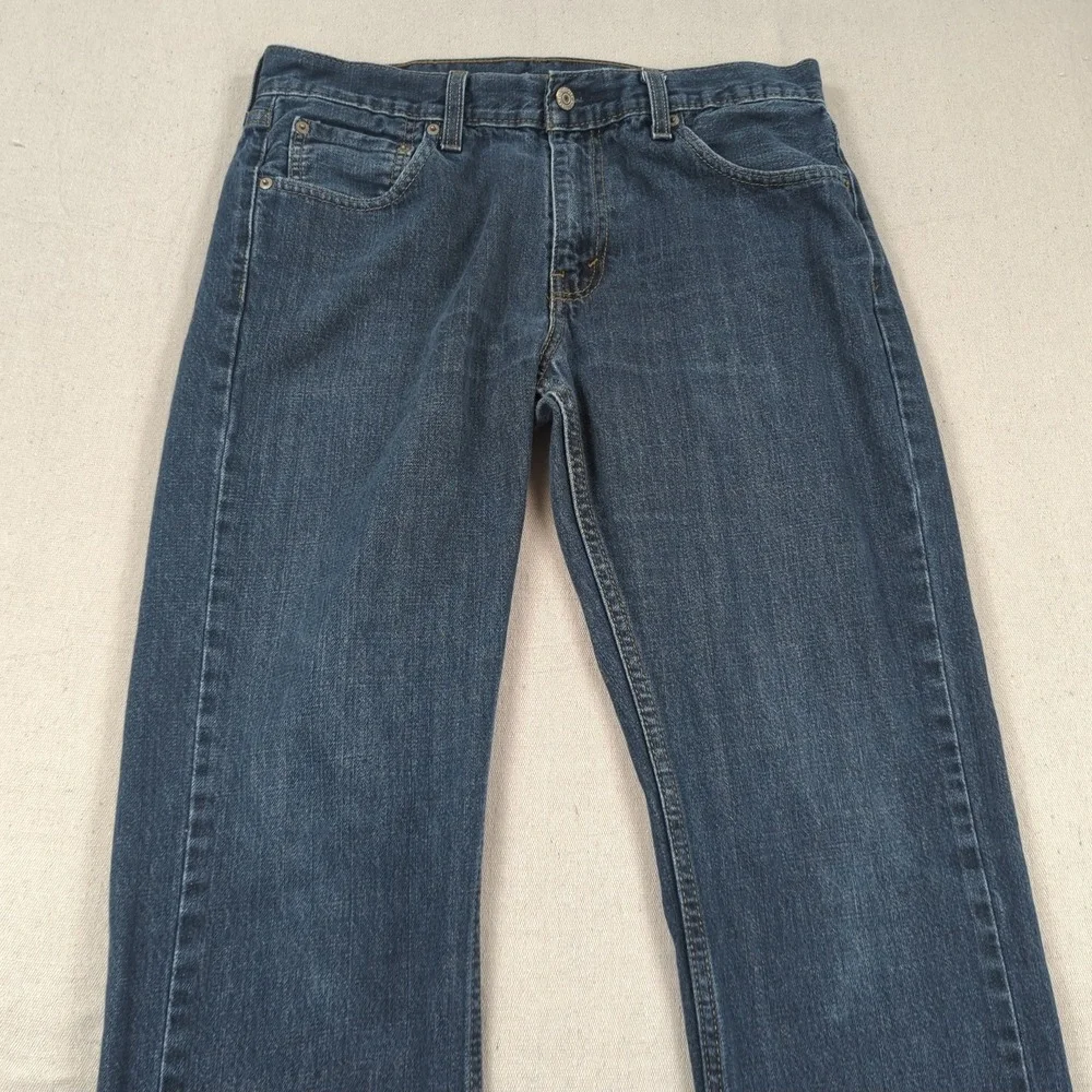 Levis Jeans Mens 33x32 Blue 527 Boot Cut Western Cowboy Faded